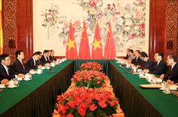 Thủ tướng Nguyễn Tấn Dũng hội đàm với Thủ tướng Trung Quốc